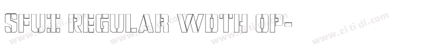 SFUI Regular wdth op字体转换